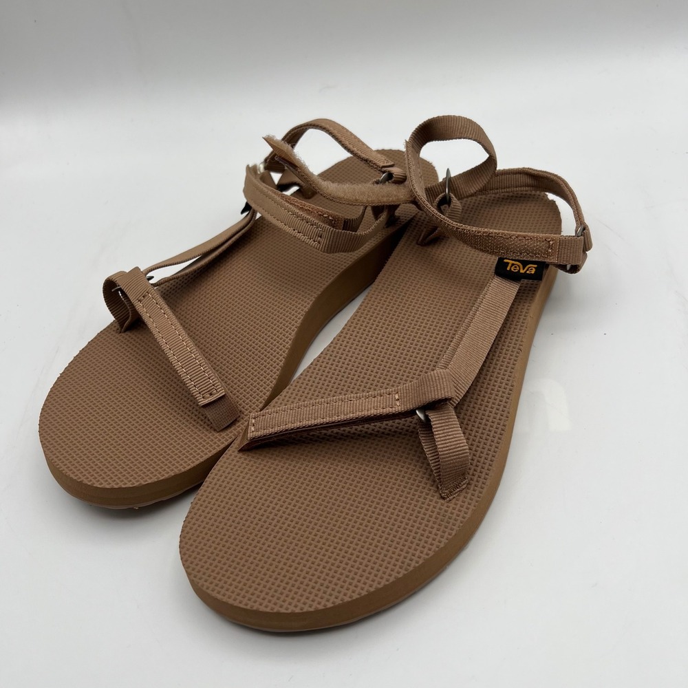 Teva Original Universal Sandals Womens 9 Brown Solid Recycled Straps Sporty